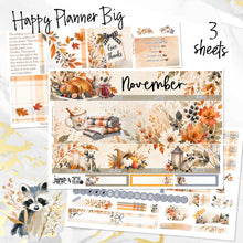 Load image into Gallery viewer, New Release November Thankful Hearts monthly - Erin Condren Vertical Horizontal 7"x9", Happy Planner Classic, Mini &amp; Big