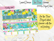 Load image into Gallery viewer, June Citrus Summer -for Laurel Denise Planner stickers -Scout/Portrait, Anne/Vertical, Nancy/Horizontal, Rose/Project &amp; Mini