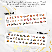 Load image into Gallery viewer, Decorative day dot planner calendar stickers Spring Summer Fall Winter      (S-110+)