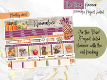 Load image into Gallery viewer, November Spice for Laurel Denise Planner stickers - Scout/Portrait, Anne/Vertical, Nancy/Horizontal, Rose/Project &amp; Mini