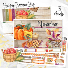 Load image into Gallery viewer, November Spice monthly - Erin Condren Vertical Horizontal 7&quot;x9&quot;, Happy Planner Classic, Mini &amp; Big