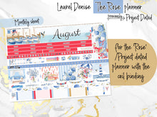 Load image into Gallery viewer, New Release August Hamptons -for Laurel Denise Planner stickers -Scout/Portrait, Anne/Vertical, Nancy/Horizontal, Rose/Project &amp; Mini