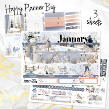 Load image into Gallery viewer, January Winter Haze monthly - Erin Condren Vertical Horizontal 7&quot;x9&quot;, Happy Planner Classic, Mini &amp; Big