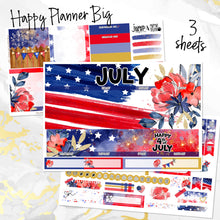 Load image into Gallery viewer, July Freedom monthly - Erin Condren Vertical Horizontal 7"x9", Happy Planner Classic, Mini &amp; Big