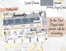 Load image into Gallery viewer, January Winter Haze -for Laurel Denise Planner stickers -Scout/Portrait, Anne/Vertical, Nancy/Horizontal, Rose/Project &amp; Mini