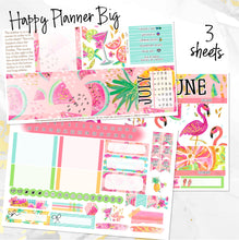 Load image into Gallery viewer, June Hello Summer monthly - Erin Condren Vertical Horizontal 7&quot;x9&quot;, Happy Planner Classic, Mini &amp; Big