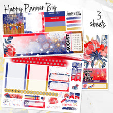 Load image into Gallery viewer, July Freedom monthly - Erin Condren Vertical Horizontal 7"x9", Happy Planner Classic, Mini &amp; Big