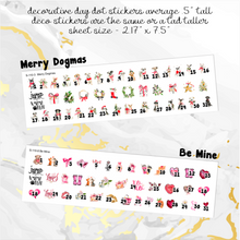Load image into Gallery viewer, Decorative day dot planner calendar stickers Spring Summer Fall Winter      (S-110+)