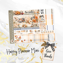 Load image into Gallery viewer, New Release November Thankful Hearts monthly - Erin Condren Vertical Horizontal 7"x9", Happy Planner Classic, Mini &amp; Big