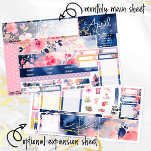 April Spring Blush '24 monthly - Hobonichi Cousin A5 personal planner