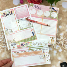 Load image into Gallery viewer, April Country Spring Notes monthly sticker -25/26 Erin Condren Vertical Horizontal 7"x9", Happy Planner Classic, Mini &amp; Big