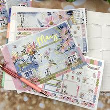 Load image into Gallery viewer, May Tiptoes FOILED monthly - Erin Condren Vertical Horizontal 7"x9"