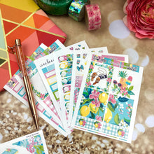 Load image into Gallery viewer, June Citrus Summer - POCKET Mini Weekly Kit Planner stickers