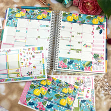 Load image into Gallery viewer, June Citrus Summer monthly - Erin Condren Vertical Horizontal 7"x9", Happy Planner Classic, Mini &amp; Big