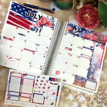Load image into Gallery viewer, July Freedom monthly - Erin Condren Vertical Horizontal 7"x9", Happy Planner Classic, Mini &amp; Big