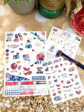 Load image into Gallery viewer, July Freedom Deco sheet - planner stickers          (S-109-73)