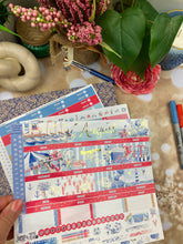Load image into Gallery viewer, New Release August Hamptons FOIL -for Laurel Denise Planner stickers -Scout/Portrait, Anne/Vertical, Nancy/Horizontal, Small/Mini