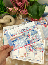 Load image into Gallery viewer, New Release August Hamptons monthly - Erin Condren Vertical Horizontal 7"x9", Happy Planner Classic, Mini &amp; Big
