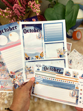 Load image into Gallery viewer, New Release October Mist Notes monthly sticker -25/26 Erin Condren Vertical Horizontal 7"x9", Happy Planner Classic, Mini &amp; Big
