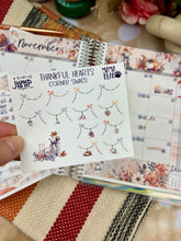 Load image into Gallery viewer, New Release November Thankful Hearts Corner Swags planner stickers          (S-141-12)