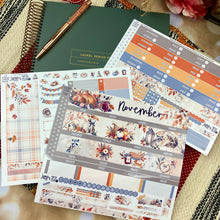 Load image into Gallery viewer, New Release November Thankful Hearts -for Laurel Denise Planner stickers -Scout/Portrait, Anne/Vertical, Nancy/Horizontal, Rose/Project &amp; Mini