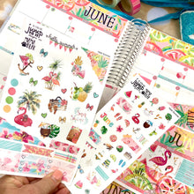 Load image into Gallery viewer, June Hello Summer Deco sheet - planner stickers          (S-109-59)