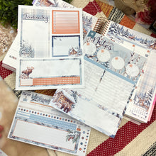 Load image into Gallery viewer, New Release January Snowy Hollow Notes monthly sticker -Erin Condren Vertical Horizontal 7"x9", Happy Planner Classic, Mini &amp; Big (Copy)