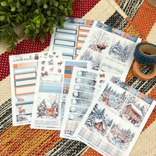 Load image into Gallery viewer, New Release January Snowy Hollow - POCKET Mini Weekly Kit Planner stickers