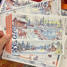 Load image into Gallery viewer, New Release January Snowy Hollow FOILED '27 monthly - Erin Condren Vertical Horizontal 7"x9"
