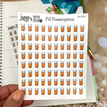 Load image into Gallery viewer, Prescription Pills Reminders planner calendar stickers     (R-120+)