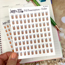 Load image into Gallery viewer, Prescription Pills Reminders planner calendar stickers     (R-120+)