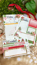 Load image into Gallery viewer, New Release December Winter Pines 25/26 Notes monthly sticker - Erin Condren Vertical Horizontal 7x9