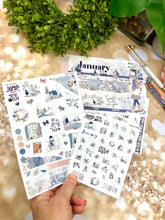 Load image into Gallery viewer, January Winter Haze Deco sheet - planner stickers          (S-109-67)
