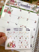 Load image into Gallery viewer, Winter Pines Corner Swags planner Christmas stickers          (S-141-1)