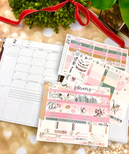 Load image into Gallery viewer, February Warm Hearts -for Laurel Denise Planner stickers -Scout/Portrait, Anne/Vertical, Nancy/Horizontal, Rose/Project &amp; Mini