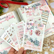 Load image into Gallery viewer, February Warm Hearts - POCKET Mini Weekly Kit Planner stickers