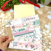 Load image into Gallery viewer, February Warm Hearts monthly - Hobonichi Cousin A5 personal planner