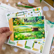 Load image into Gallery viewer, New Release March Lucky Charm monthly - Erin Condren Vertical Horizontal 7"x9", Happy Planner Classic, Mini &amp; Big