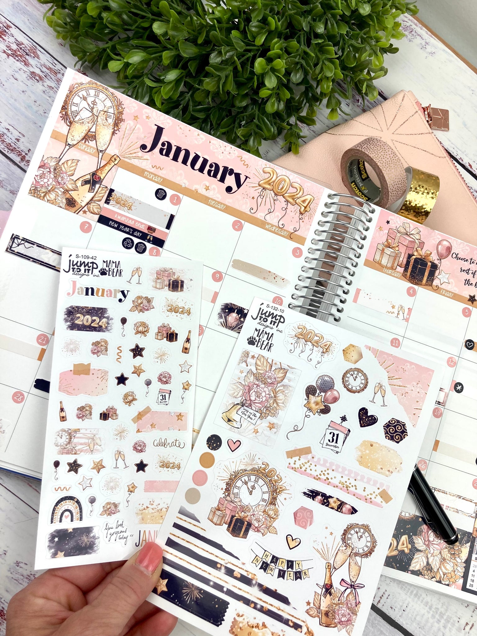 Aesthetic bullet journal for the year 2024 (January to June)