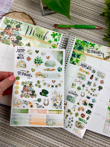 March St Patrick’s Day ’24 Deco sheet - planner stickers          (S-109-45)