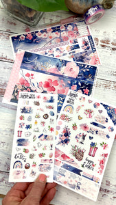 Spring Blush JOURNAL sheet - planner stickers          (S-132-18)