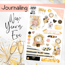 Load image into Gallery viewer, January New Year’s Eve ’24 JOURNAL sheet - planner stickers          (S-132-10)