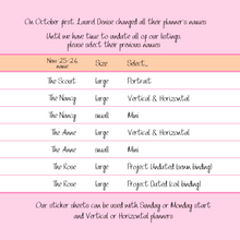 Load image into Gallery viewer, New Release March Lucky Charm FOIL -for Laurel Denise Planner stickers -Scout/Portrait, Anne/Vertical, Nancy/Horizontal, Small/Mini