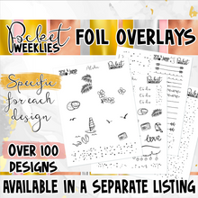 Load image into Gallery viewer, December Snowflakes - POCKET Mini Weekly Kit Planner stickers