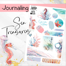 Load image into Gallery viewer, New Release Sea Treasures JOURNAL sheet - planner stickers          (S-132-3)
