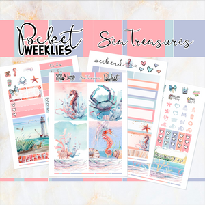 Sea Treasures - POCKET Mini Weekly Kit Planner stickers