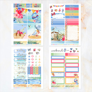Seaside 4th - POCKET Mini Weekly Kit Planner stickers