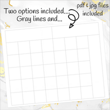 Load image into Gallery viewer, Blank Month at a Glance to use with our EC A5 monthlies