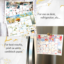 Load image into Gallery viewer, Blank Month at a Glance to use with our EC A5 monthlies
