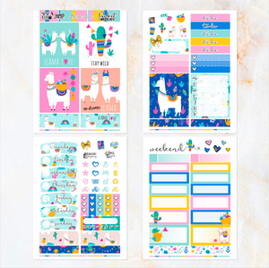 Llama Love - POCKET Mini Weekly Kit Planner stickers
